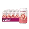Spindrift 20- Pack of Grapefruit Sparkling Water & Real Squeezed Fruit 12 fl oz Can