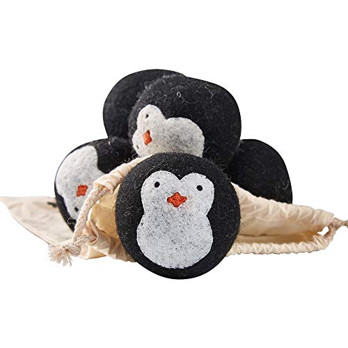 hanwey 6 XL wasdrogerballen van wol voor de droger, natuurlijke wasverzachter, energiebesparend en tempo… - Image 4