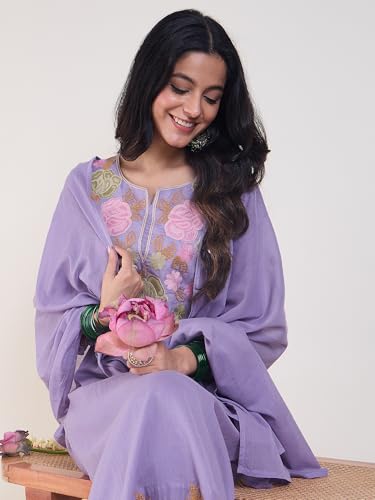 Image of INDO ERA Women Pure Cotton Kurta Set with Dupatta | Festive Suit Set, 11960
