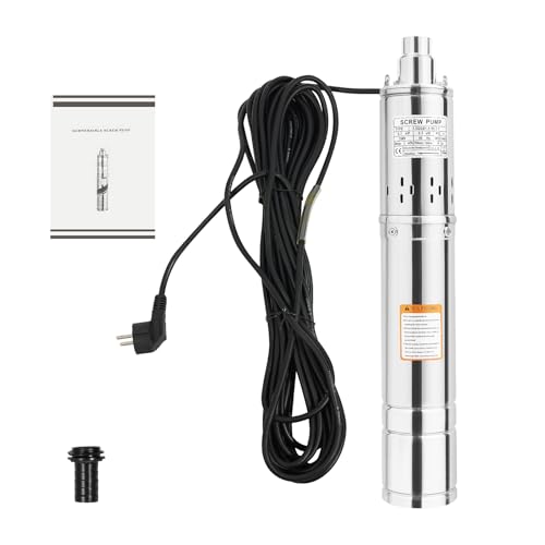 Bomba Sumergible para Pozos 500W, 0,7 HP