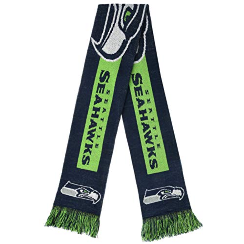 FOCO NFL Seattle Seahawks - 2016 Big Logo Scarf One Size Team Colors