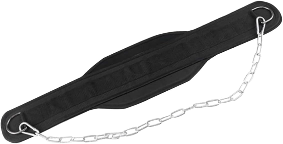 Toyvian Weightlifting Belt for Strength Training Comfortable Fitness Equipment for Men Women for Weighted Dips Chin Ups and Hip Belt Squats