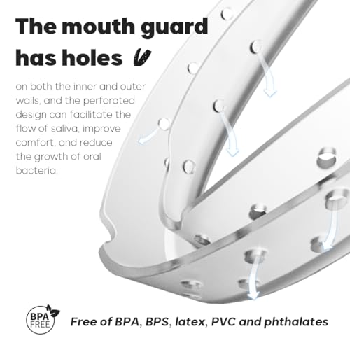 KOHEEL MGS Ultra-Thin Mouth Guard for Teeth Grinding, Professional-Fit Night Guard for Clenching, Comfortable Dental Guard, 4 Count (Large & Small)