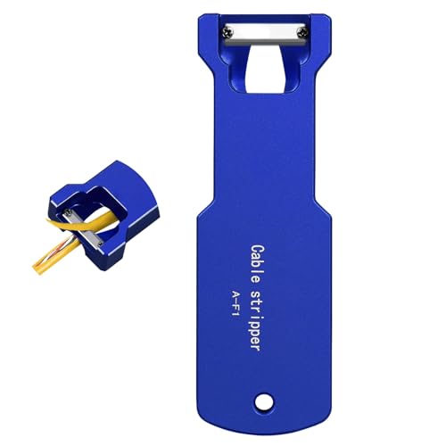 Longitudinal Cable Peeler F1 Fiber Optic Cable Stripper Aluminum Body Fiber Optic Cable Longitudinal Bundle Stripper Suitable for 8.5mm, 10.4mm, and 14mm Cable Diameter Fiber Buffer Tube Stripper