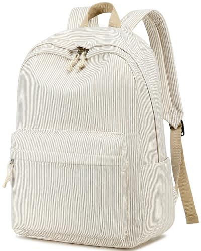 Image of BTOOP School Backpack for Teens Large Corduroy Bookbag Lightweight 15.6 inch Laptop Bag for Girls Women Casual High School College