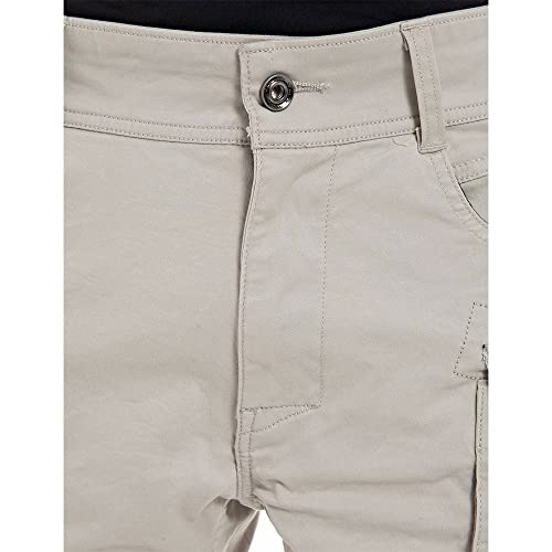 Replay Herren Cargo-Shorts Joe Short Regular-Fit mit Stretch, Aluminium 205 (Beige), 30W – Ansicht 5