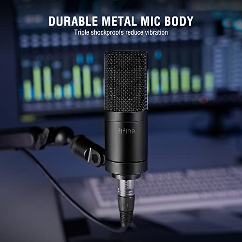 Fifine ABCD2303669C Xlr Microphone, Condenser Podcast Mic For Recording, Vocal thumb #4