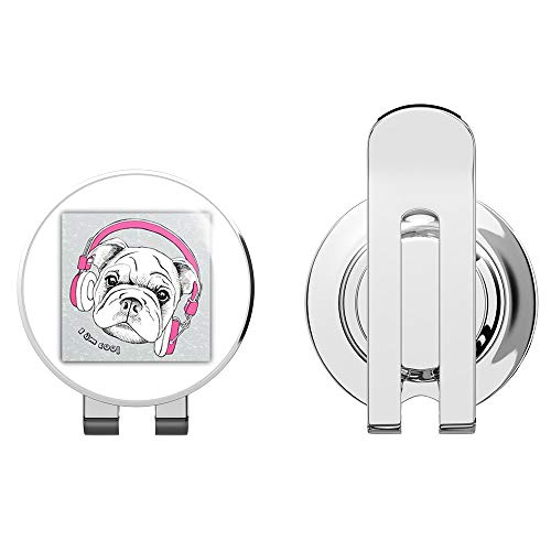 888 Graphics Shar Pei Dog Headphones Music Golf Hat Clip