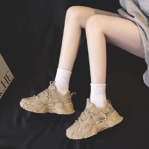 VAXAV Women's Fashion Breathable Mesh Platform Sneakers Casual Jogging Walking Shoes 5.5-8.54