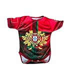 Personalized National Soccer Baby Bodysuit – Custom Infant Onesie Jersey for Boys and Girls (Portugal, M)