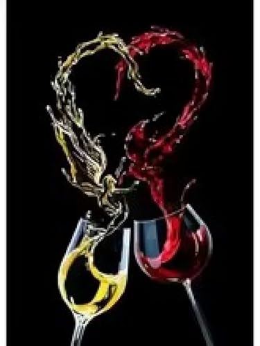 Peinture murale abstraite danse du vin rouge pour décorer un bar