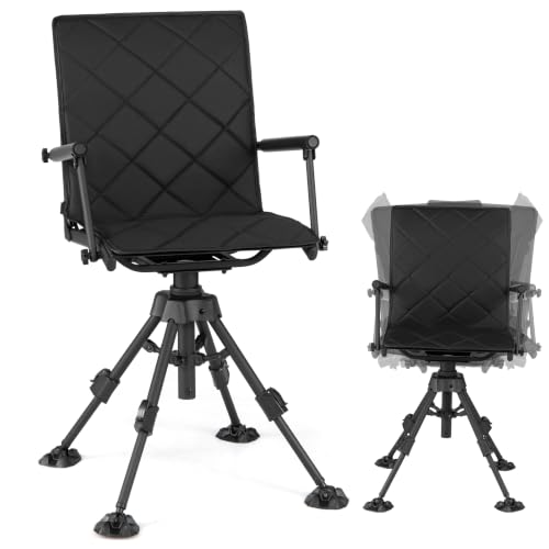 Image of Tangkula 360 Degree Swivel Hunting Chair with Padded Seat