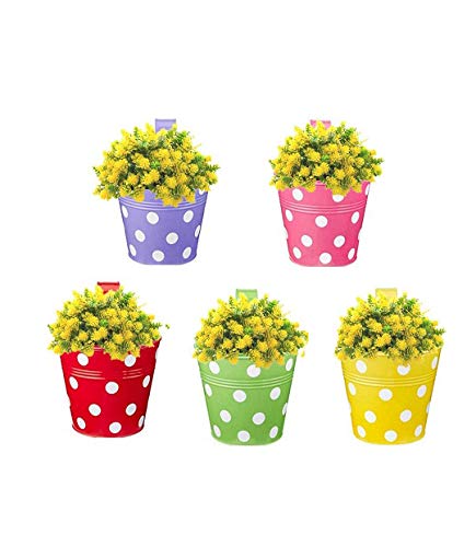 Neumark Iron Hanging Railing Garden Planter Pack of 5 (B07W3P286F) Amazon Price History, Amazon Price Tracker
