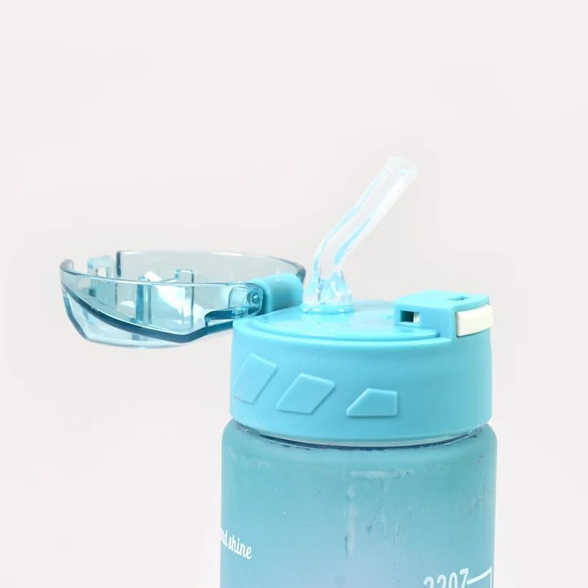 Oblivion Water Bottle 900 ml – Colorful Plastic Hydration Bottle with Straw, Leakproof BPA-Free Drinkware for Home & Office – Reusable, Durable & Lightweight Container for Daily & Travel Use (1 Pc)