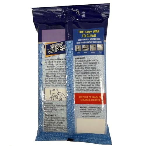 42ct Bathroom Cleaning Wipes Surface Cleaner Multi Purpose Clean Home 5.9
