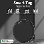 Air Tracker Tags 4 Pack Smart Tag Bluetooth Trackers Work with Apple Find My (iOS Only), Lightweight Tag Prevent Loss of Luggage Wallets Keys Bags,Replaceable Battery,IP67 Waterproof - Image 2