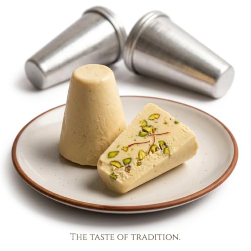 Image of IMN Aluminium Kulfi Moulds with Screw Lid (Pack of 6 10cm Height) Kulfi Sancha for Home Leak-Proof Ice Cream Matka Kulfi Moulds Kulfi Maker Machine No Popsicle Hole Stick-Free Traditional Design Mold