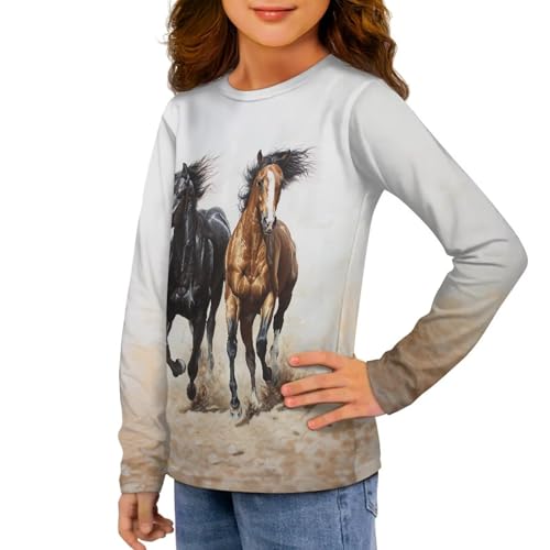 Girls Long Sleeve Shirts Athletic T Shirt Soft Gym Yoga Tees Fall Clothes4