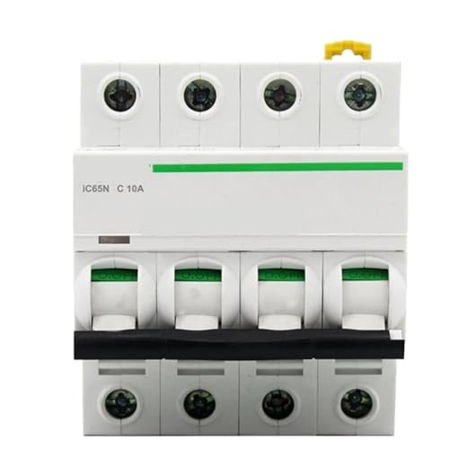 IC65N 4P C10A disjoncteur triphase A9F18410 protection coupure circuit tableau domestique