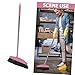 WHAMVOX Long Handle Cleaning Broom Hair Cleaning Broom for Floor Flat Side Scrub Brushes Random Style