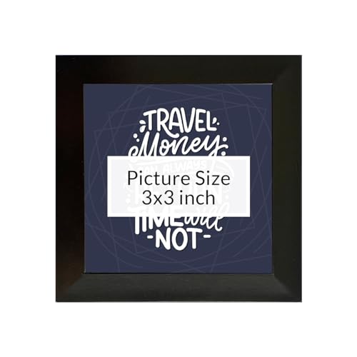 Image of Art Street Fridge Magnet Photo Frames for Home Decor, Living room, Kitchen & Office Decoration Set of 4 (Picture Size: 3x3 Inch) Valentine Gift for Couples, Husband, Wife, Girlfriend, Boyfriend