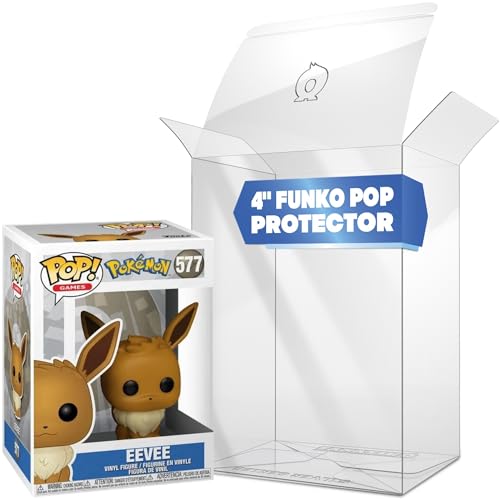 Fanatiko Pack de 6 Protectores Silver para Funko Pop 4' – Funda Funko Pop de 0,4 mm de Grosor – Mantén tu Colección Impecable con tu Protector con Film Antiarañazos