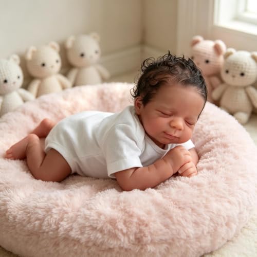 Muñeca Reborn bebé niño vinilo 18 pulgadas realista miniatura 2