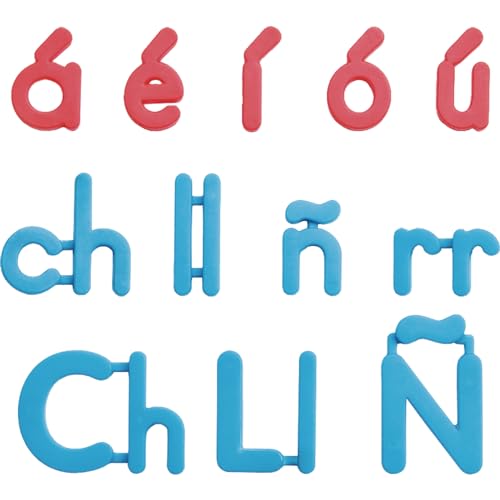 Really Good Stuff Spanish Plastic Magnetic Letters - 12 Magnetic Letters