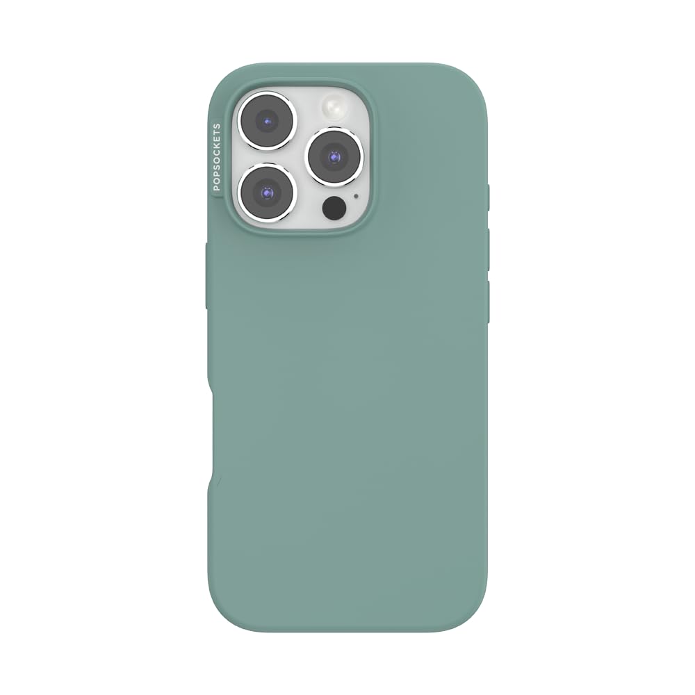 PopSockets iPhone 16 Pro Case Compatible with MagSafe, Phone Case for iPhone 16 Pro, Wireless Charging Compatible, Case Only - Turquoise