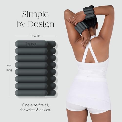 Image of Bala Bangles Wrist & Ankle Weights for Women & Men - Adjustable Weighted Bands - Soft Silicone Arm & Leg Weights for Pilates, Yoga, Walking, Barre, Home Workout & Strength Training Exercise
