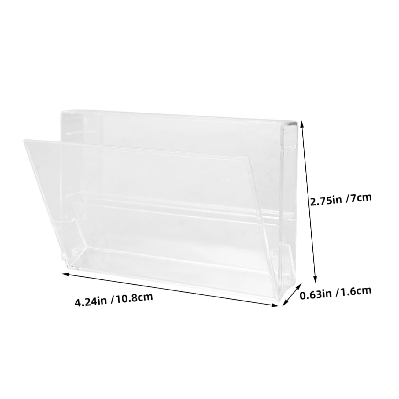 Plastic Cassette Storage Box 4pcs Retro Holder for Easy Access