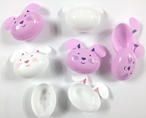 Preisvergleich Produktbild Fun Machine 6 Befüllbar Plastik Rosa und weiß Hase Ostergeschenk Eier