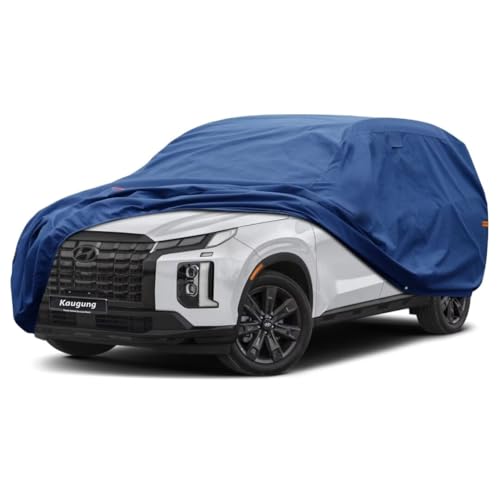 Image of Kaugung Heavy Duty SUV Cover Custom Fit for Hyundai Palisade (2019-2025),SUV Car Cover Waterproof All Weather with Anti-Theft Lock,Sun, Rain, Dust & Snow Protection.(USA Warehouse,Within 3-7 Days)