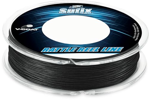 Sufix Hochet Moulinet V-Coat 13,6 kg Noir : fil anti-gel haute performance