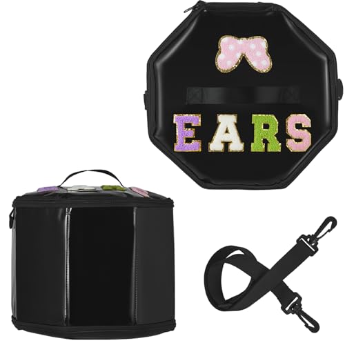 Collapse-Proof Ears Headband Storage holder for 10-15 Pairs - Crush-Resistant Travel Organizer, Theme Park Vacation Accessories Case & Closet Organization Solution 11.8