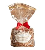 Original Nürnberger Elisen-Lebkuchen - 37% Nussanteil - handgefertigt - im Klarsichtbeutel mit roter Schleife, Inhalt: Lebkuchen weissglasiert 5 Stück, 400 g