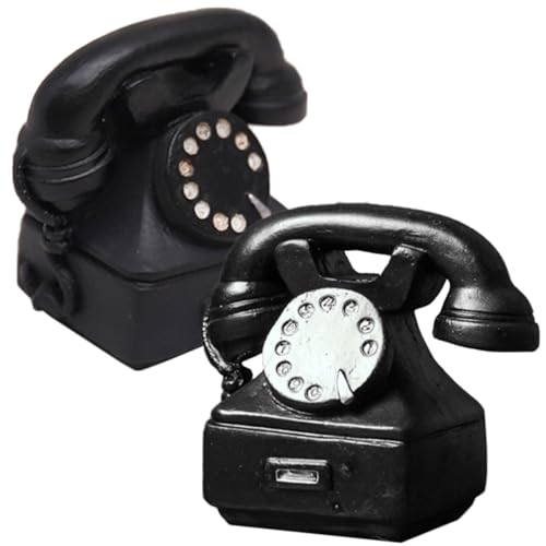 Teléfono vintage decorativo para oficinas elegantes y sesiones de fotografía profesional