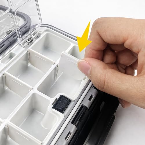 Aventik Caja Impermeable para Pesca con Mosca 2-Pack, Estuche Ajustable miniatura 4