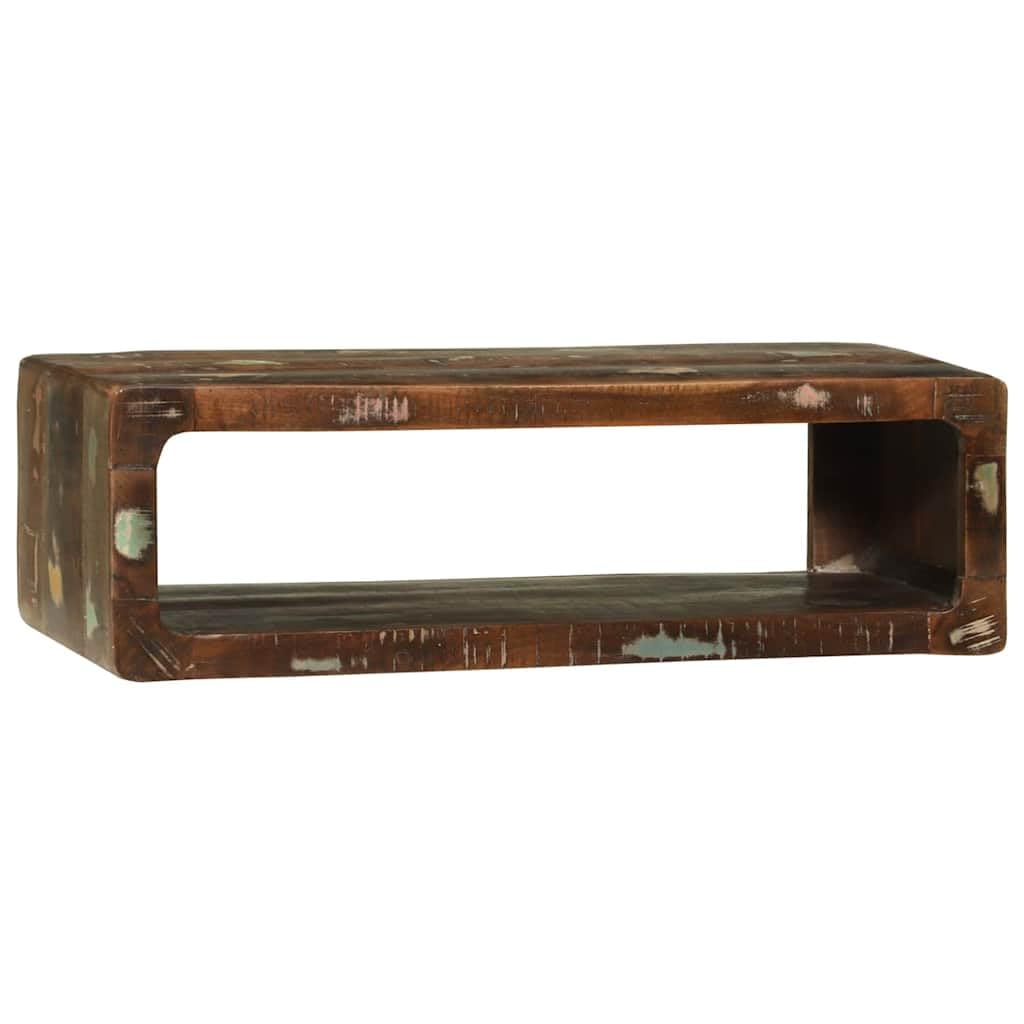 Mueble TV multicolor 80 x 30 x 25 cm con estantes y cajones