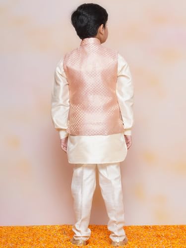 AJ DEZINES Boys Indian Wear Bollywood Style Kurta Pyjama Waistcoat for Kids2