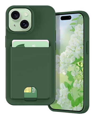 Étui carte iPhone 15 Plus antichoc en gel TPU souple coque silicone Petocase