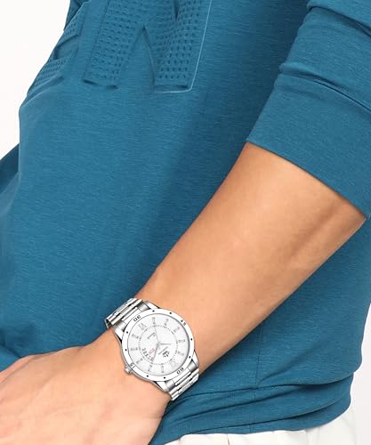Image of LIMESTONE Day and Date Functioning Steel Strap New Quartz Analog Watch - for Men