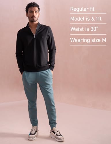 Image of DAMENSCH Regular Fit Matt Solid Premium Microfibre Elastane Cargo Joggers Dyes Soft Inner Fleece Fabric for Softer Feel, Comfortable Casual Wear Joggers for Men