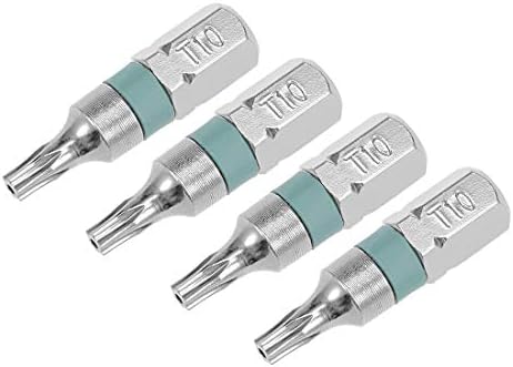 sourcing map 4pcs 25mm Long 1/4" Hex Shank T20 Security Torx High Quantity Screwdriver Bits S2 High Alloy Steel