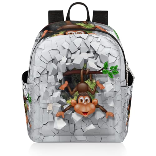 Sac à dos voyage léger pour fille et femme - Petit sac amusant de 6.3L
