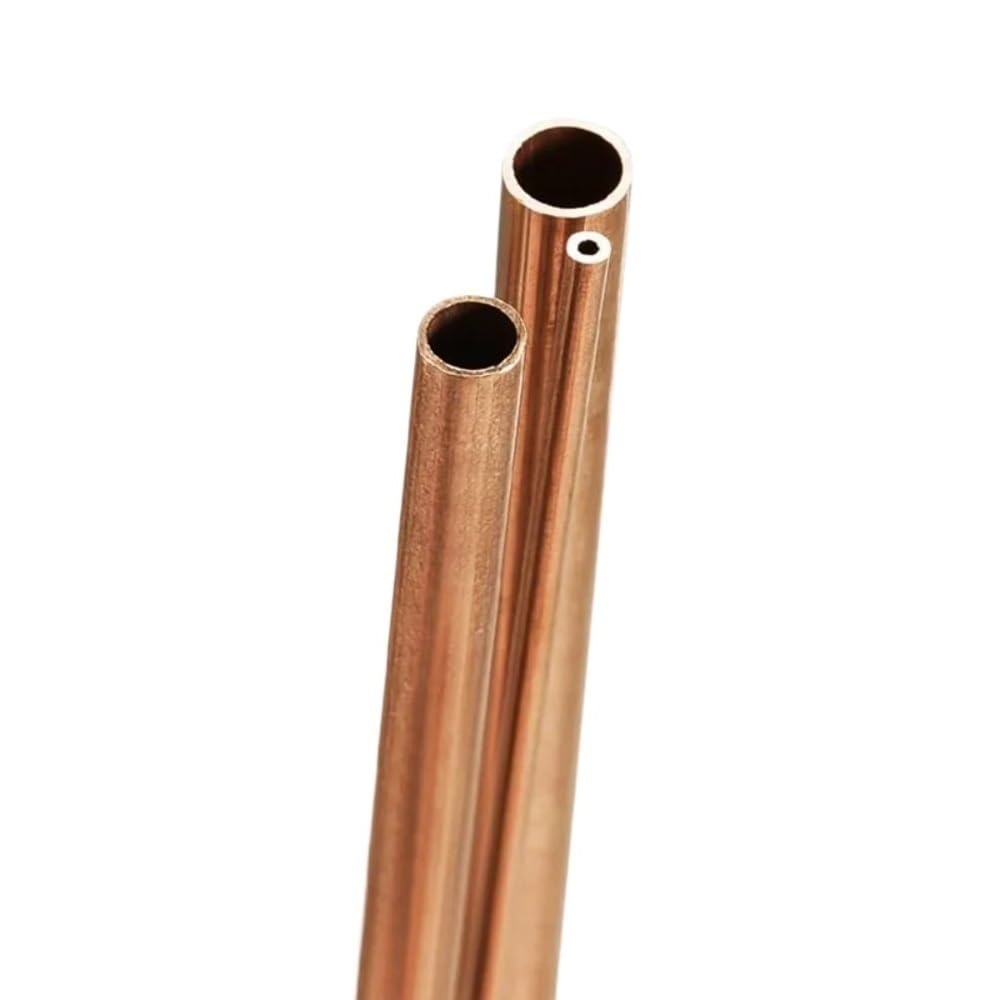 Tubo di rame rotondo for conduttività elettrica e termica, tubo di rame dritto, collegamento forte, 1 pezz0(300 * 16 * 14MM)
