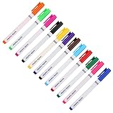 RASTKY Pennarello per Tessuti per Vestiti Creativo 12 Pezzi Materiale Artistico Impermeabile per Magliette Fai-da-te per Progetti Fai-da-te Personalizzati, Adatto a Bambini e Adulti