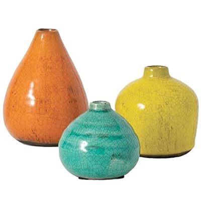 Sullivans Small Ceramic Vase Set, Various Sizes, Set of 3 (CM2219)