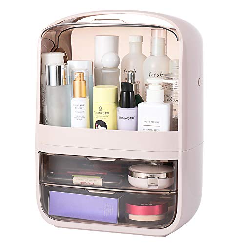 Portable Multifunctional Fully Open Makeup Organizer, Drawer Makeup Storage Box Desktop Sundry Storage Case,Waterproof&Dustproof Cosmetic Box