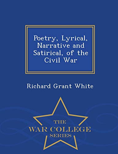 Poetry, Lyrical, Narrative and Satirical, of th... 1298436419 Book Cover